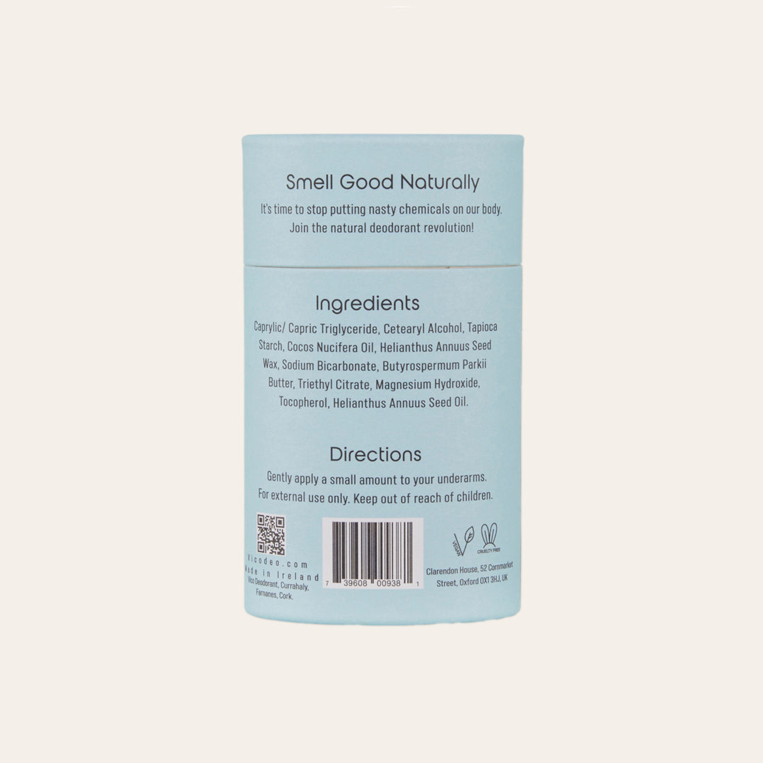 Unscented Natural Deodorant