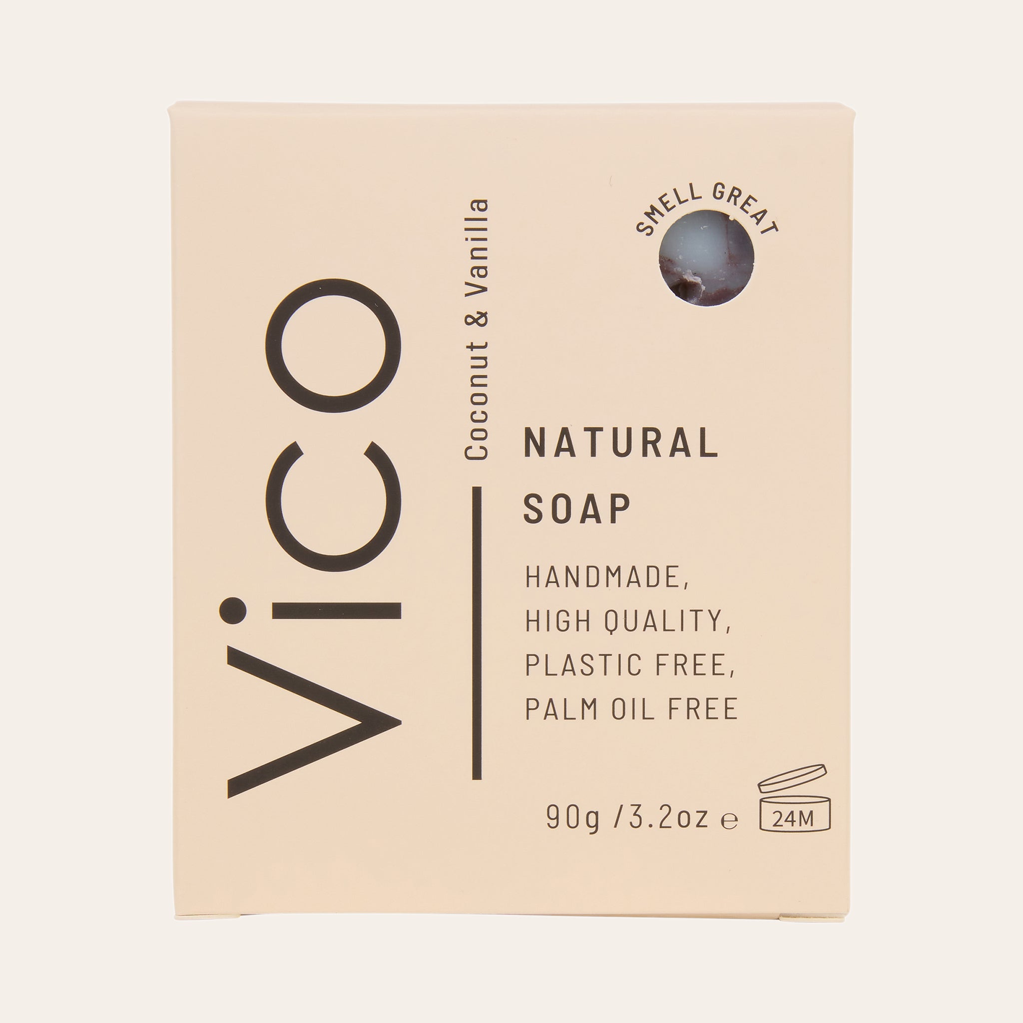 Coconut &amp; Vanilla Natural Body Soap Bar